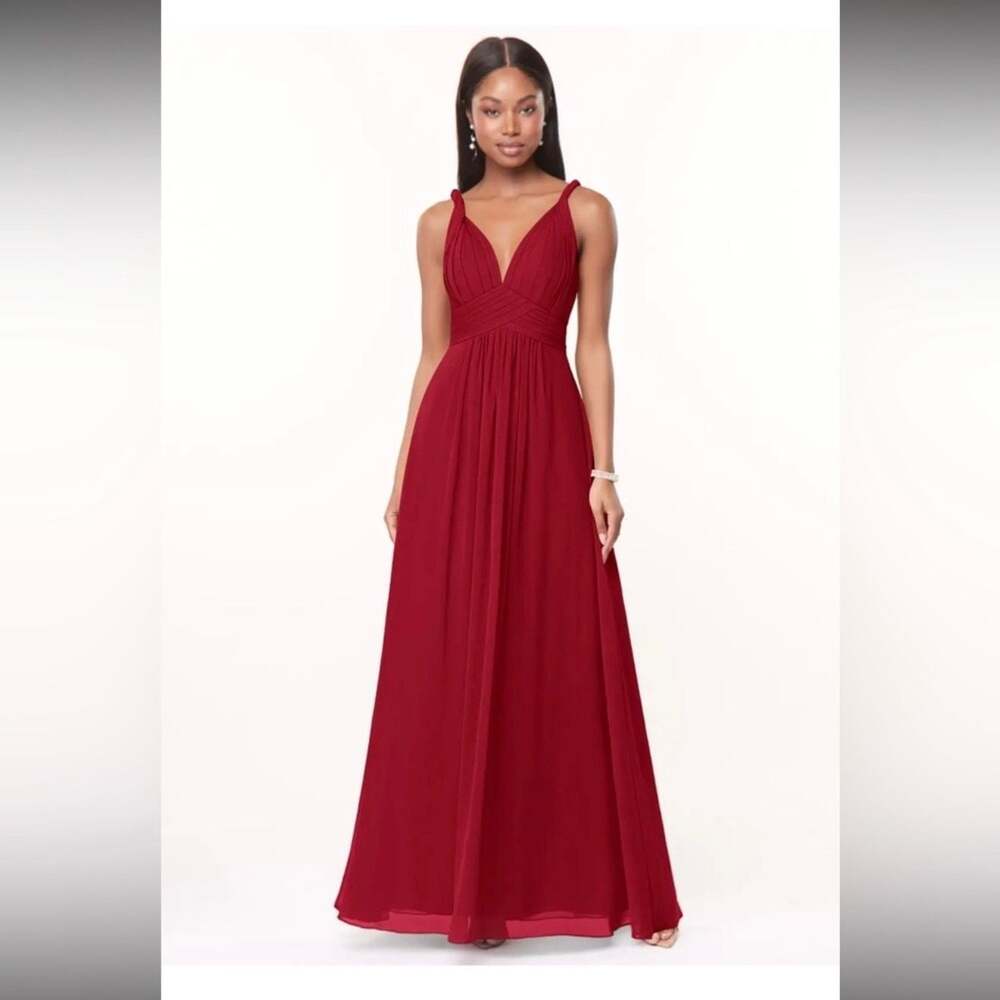 Maren Burgundy Chiffon Bridesmaid Dresses